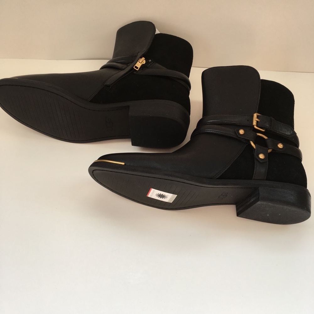 ❌SOLD❌UGG Leather and Suede Boots w/Gold Details - Picture 7 of 8